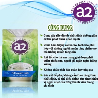 Sữa bột A2 Úc 1kg mẫu mới