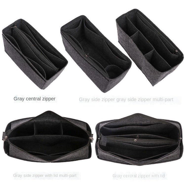 Túi lót bên trong túi xách có khóa kéo phong cách cổ điển cho nữ