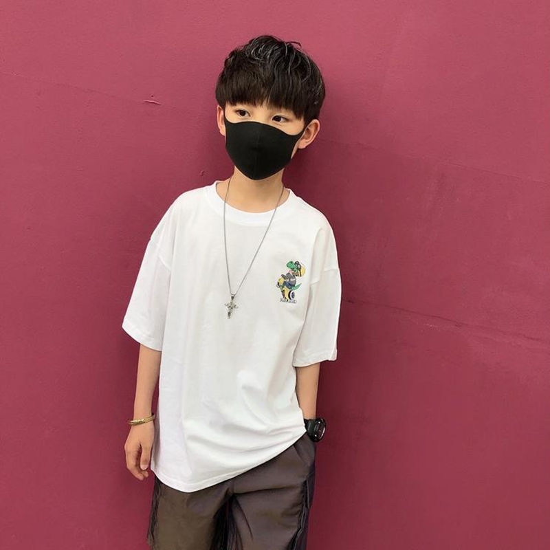 Áo Thun Tay Ngắn In Hình Hoạt Hình Dễ Thương Cho Bé Trai