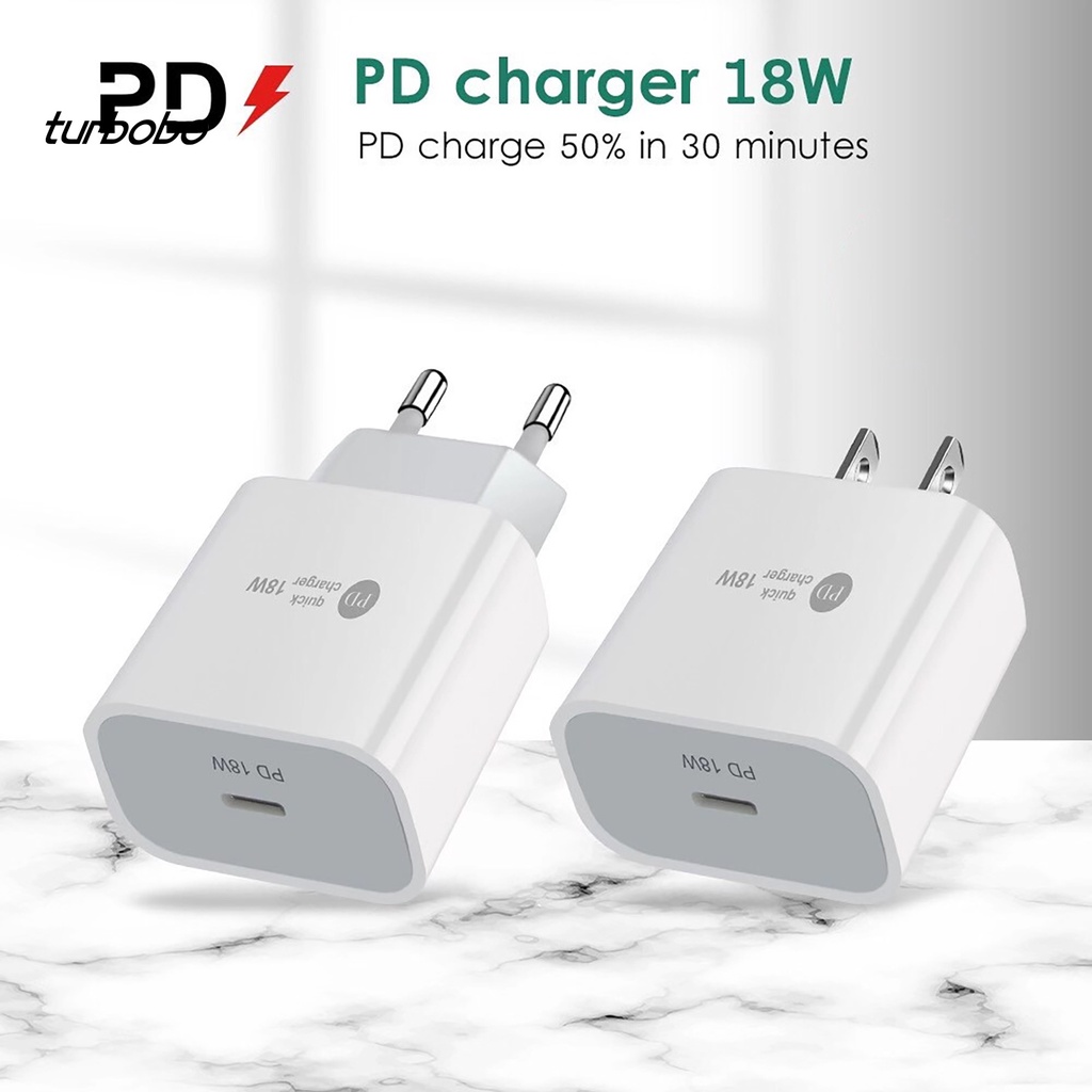 Củ Sạc Nhanh 18w Cổng Pd Cho Điện Thoại