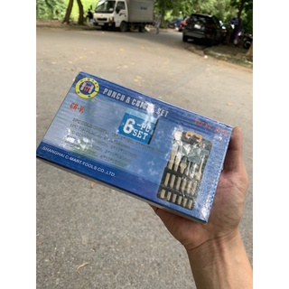 Bộ đục và đột sắt 6 chi tiết A0127 C-MART (Dungcu.az24 chuyên hàng Đài Loan)