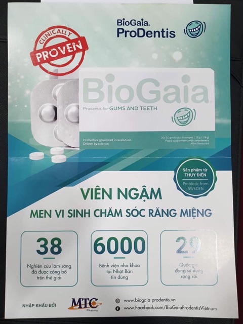 Viêm men vi sinh nha khoa BIOGAIA