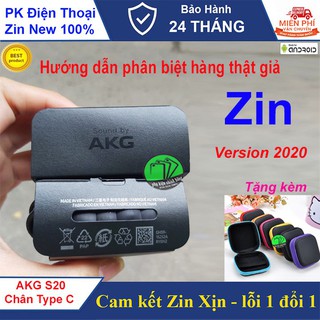 Tai nghe dành cho điện thoại SAMSUNG AKG S20, NOTE 10 Chân TYPE-C Tặng kèm bộ 2 núm tai và hộp đựng cao cấp chính hãng