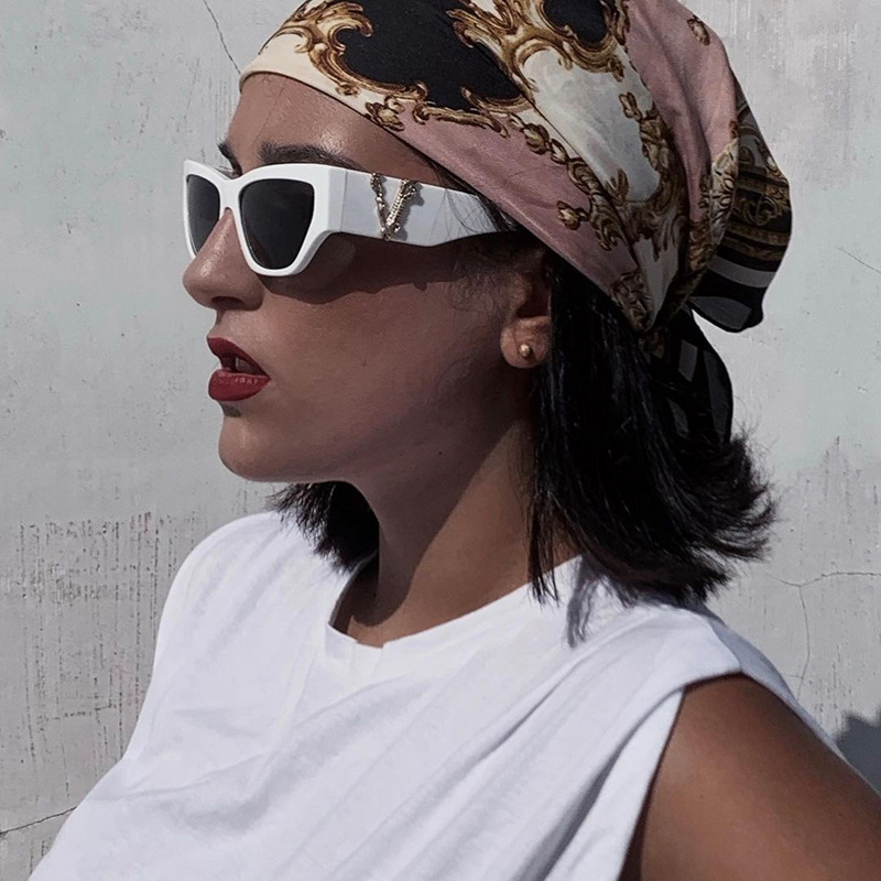 Kính Mát Nữ Gọng Mắt Mèo Phong Cách Châu Âu 2021