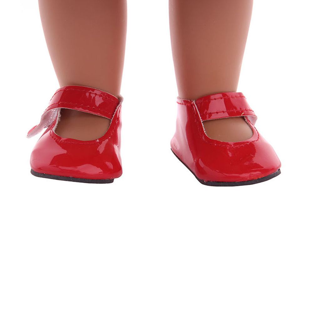 Giày da PU nhỏ xinh cho búp bê nhiều màu tùy chọn 7*4*3cm 18inch
