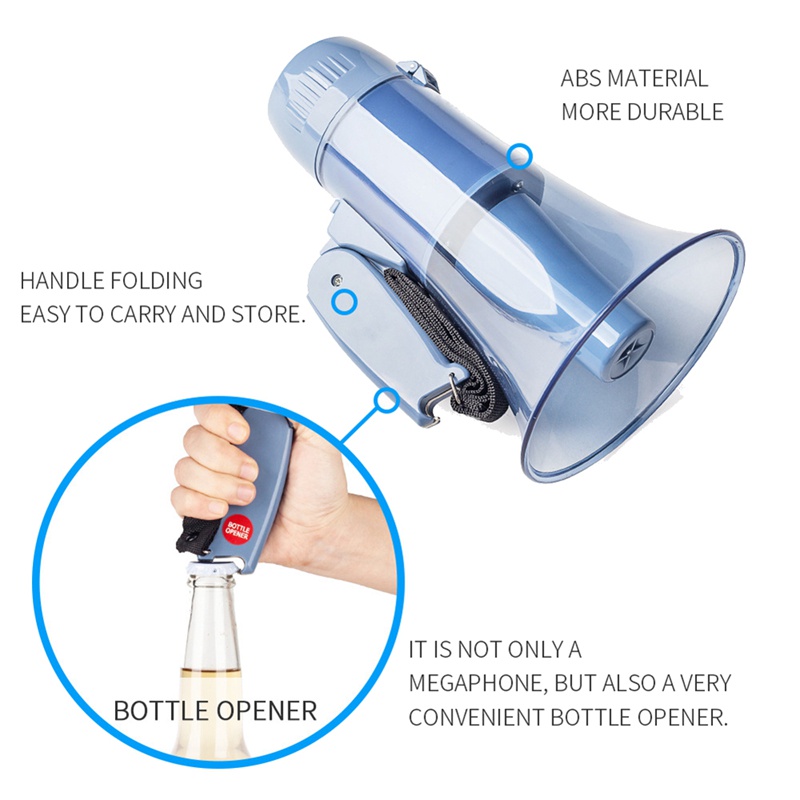 Loa Megaphone 240S 25W Trong Suốt Thiết Kế Nhỏ Gọn Tiện Dụng
