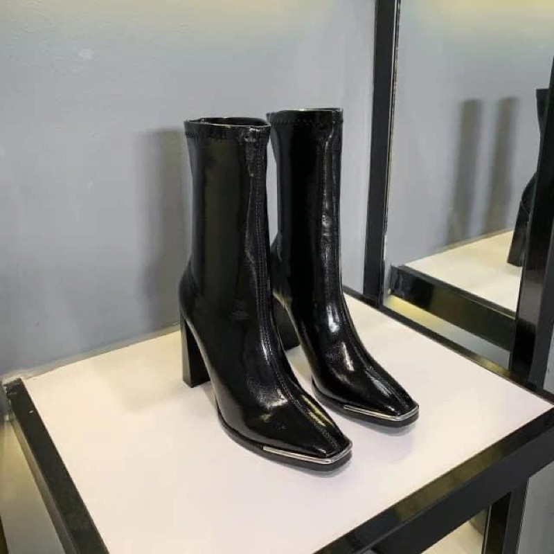 Boot cao cổ đen bóng sịn sz 36 | BigBuy360 - bigbuy360.vn
