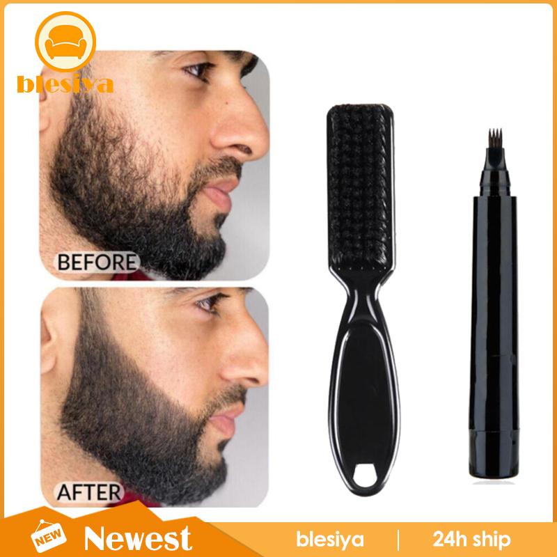 Bút Chải Râu / Lông Mày Màu Đen Chống Mồ Hôi Dành Cho Nam Giới