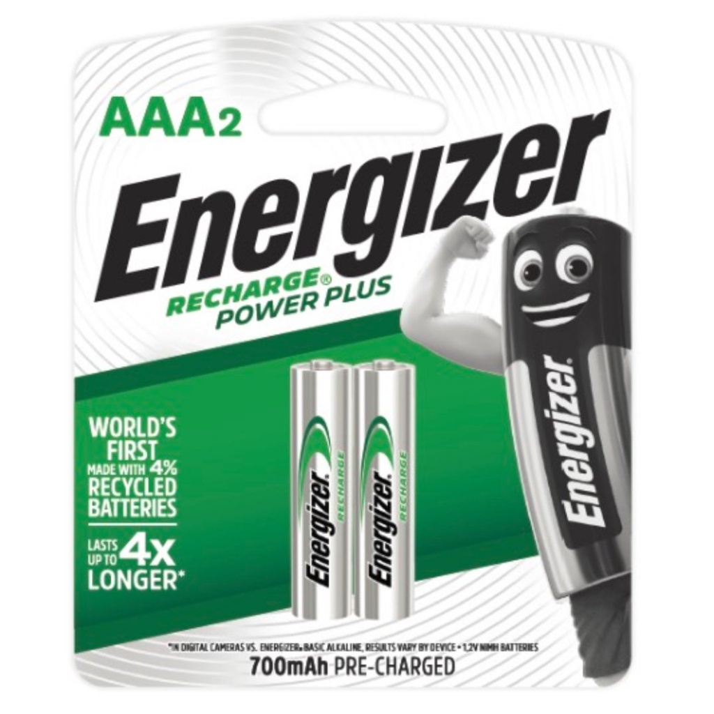 Vỉ 2 pin sạc Energizer AAA 700mAh [CHÍNH HÃNG]