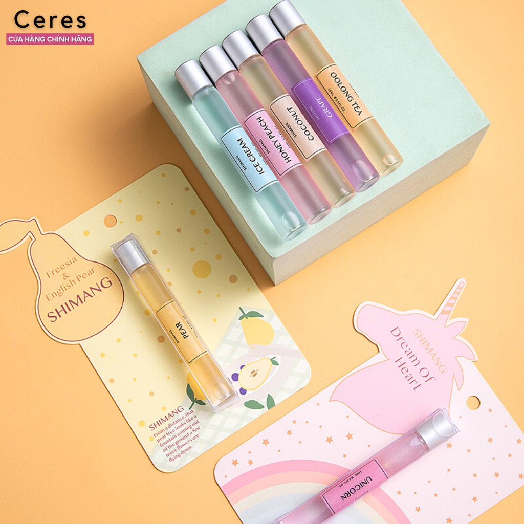 Nước Hoa 🏵️𝑭𝒓𝒆𝒆𝒔𝒉𝒊𝒑🏵️ Nước Hoa Nữ Shimang - Nước Hoa Mini Lăn Body Mist 12ml | Thế Giới Skin Care