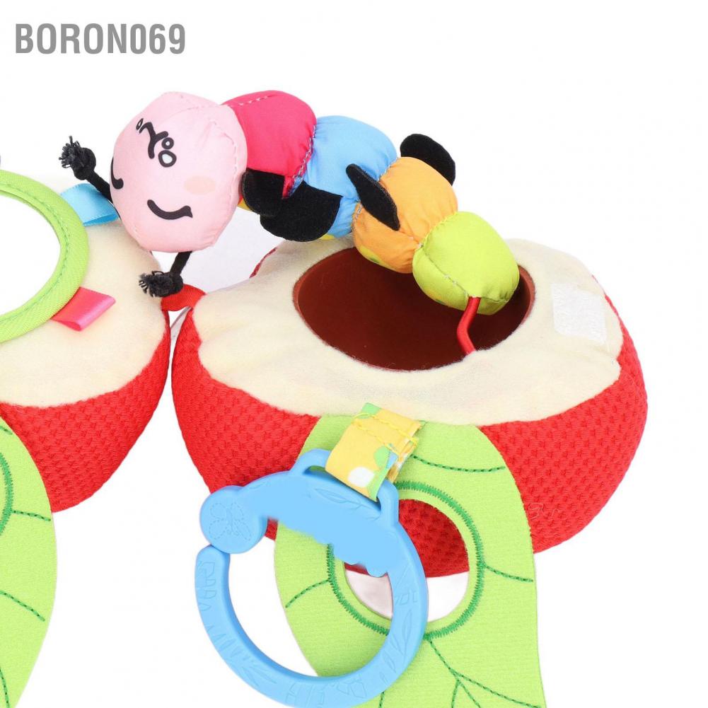 Boron069 Stroller Toy Hanging Plush Baby Bed Caterpillar Eating Fruit Shape for Newborns