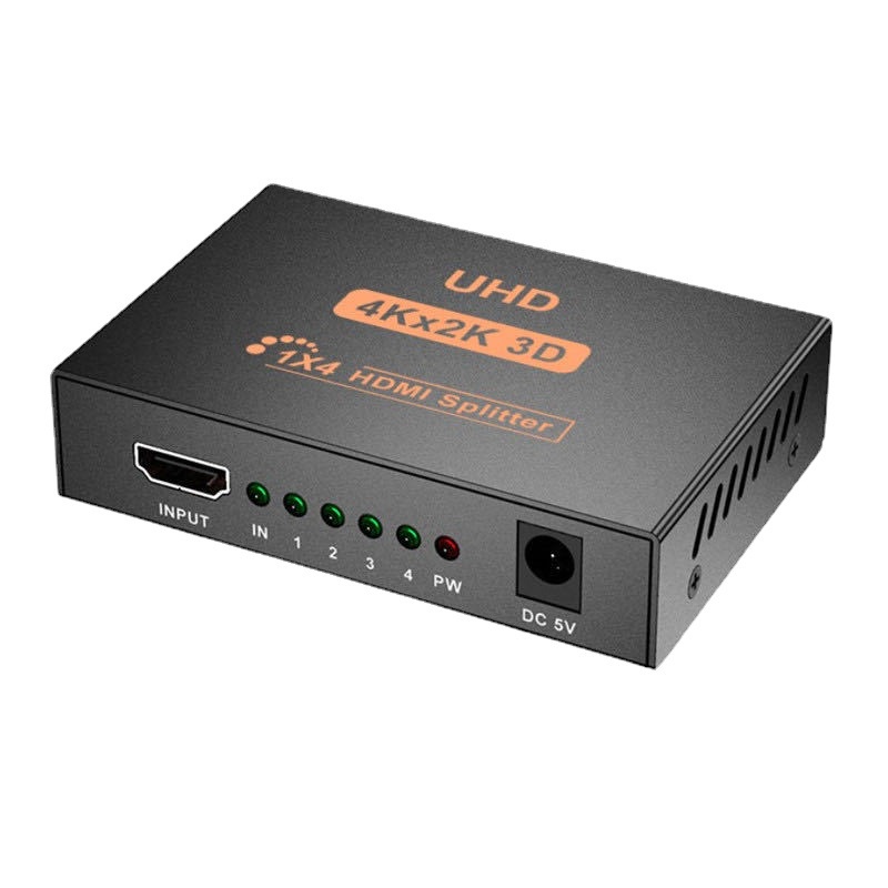 Bộ hub chia HDMI 1 Ra 4 cổng Full HD 1080P., 4K*2K, 3D HDMI Splitter 1x4 cổng,bộ chia HDMI