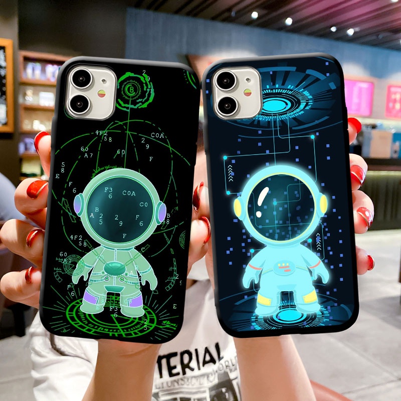 Ốp Điện Thoại Mềm Hình Phi Hành Gia Cho Samsung S22 + S21 + S22 S21 S20 Ultra Plus FE 5G S10e S10 lite S9 S8 S7 S6 Edge Plus