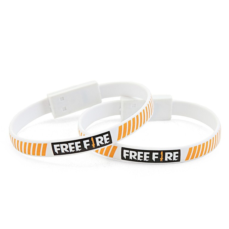 Free Fire Speed Data Cable Charging Bracelet type C Official White