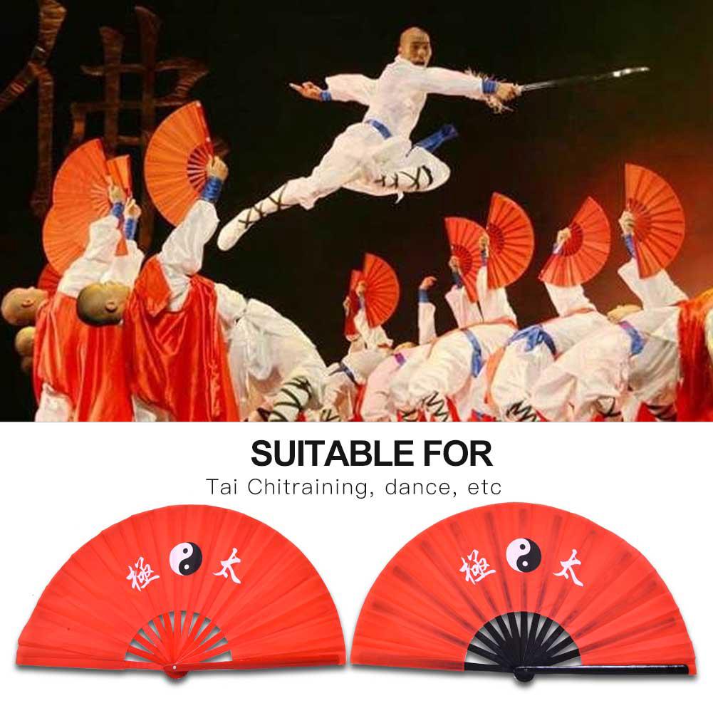 Quạt Múa Thái Cực Quyền Bằng Tre Lụa Chất Lượng Cao