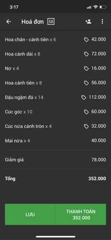 Set combo hoa bột ( 58 bông hoa tay + hoa chân )
