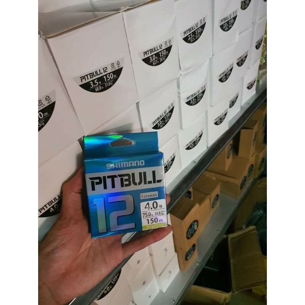 Dây câu cá dù câu Pitbull x12  chính hãng