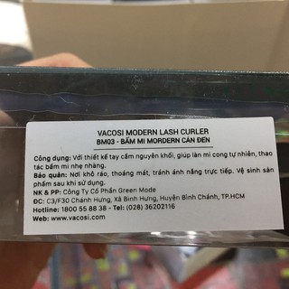 Bấm mi VACOSI cao cấp cán đen (Hàng Chính Hãng)