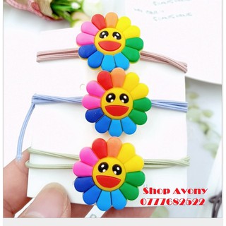 10 dây cột tóc Hoa mặt trời KaiKai KiKi