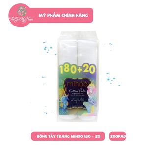 Bông Tẩy Trang Mihoo Coton Pads 180 + 20