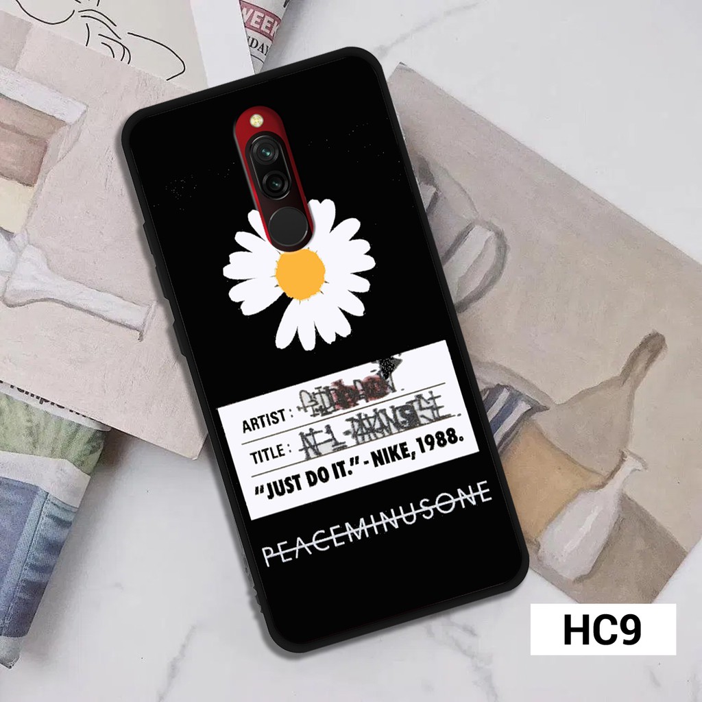 [HÀNG MỚI VỀ] Ốp Xiaomi Redmi8 Just do it Hoa cúc Peaceminusone siêu mới, siêu đẹp, siêu bền