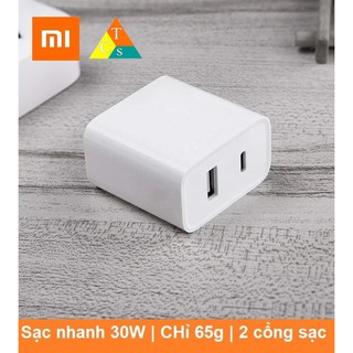 Củ sạc nhanh 30W Xiaomi 1A1C | BH 15 ngày