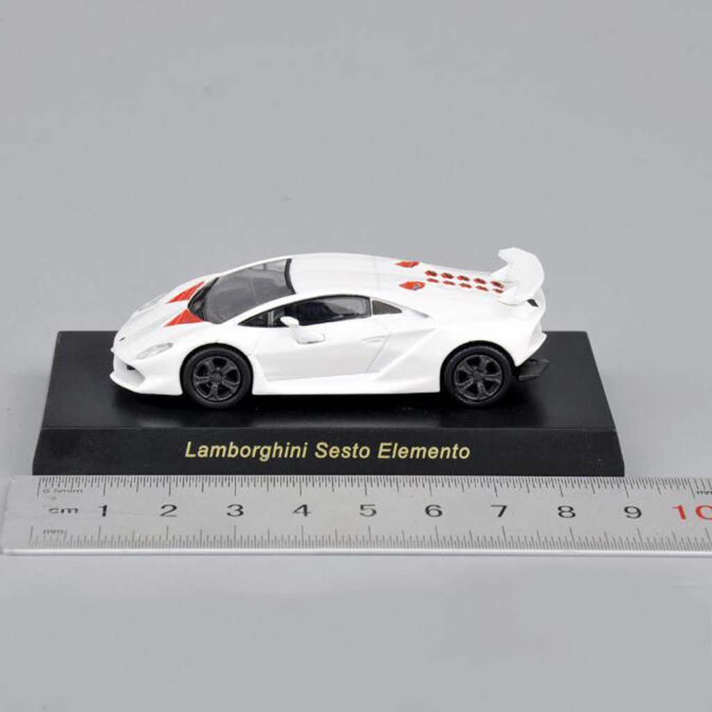 Mô hình xe hơi Lamborghini Sesto Elemento màu trắng độc đáo tỉ lệ 1:64