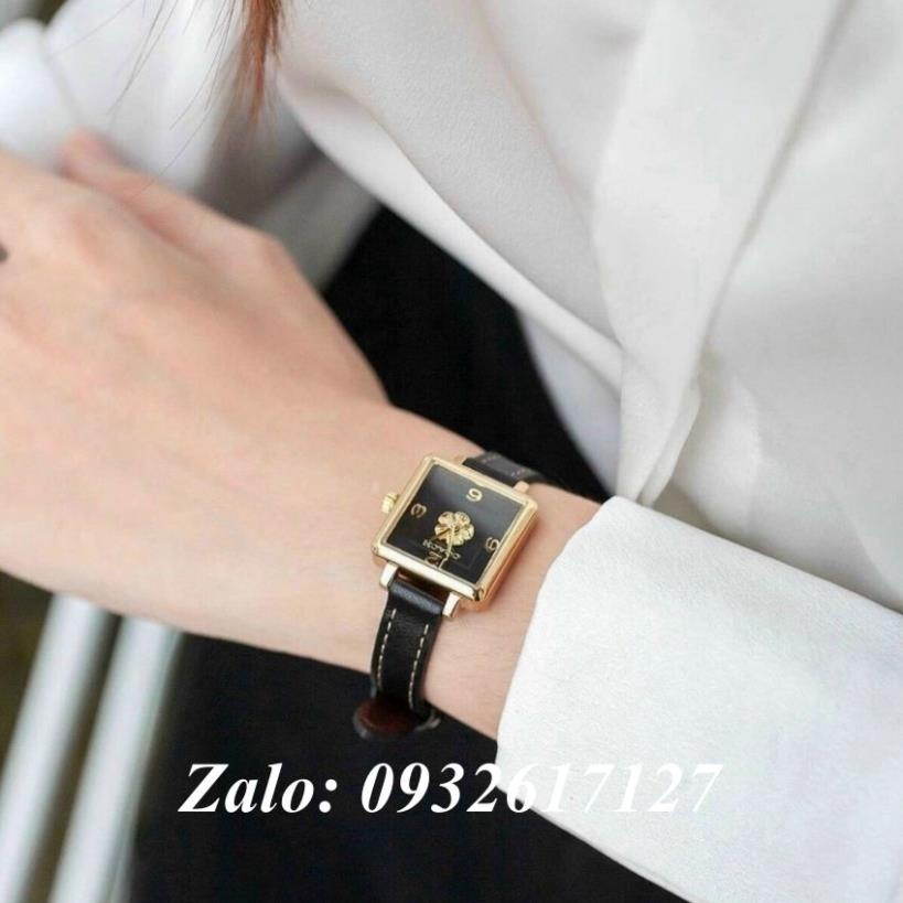 Đồng Hồ Nữ Coach 14503695  22 x 22mm Dây Da Đen