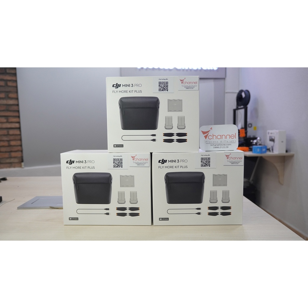DJI Mini 3 Pro Fly More Kit và Kit Plus bảo hành 3 tháng * Tặng nón *