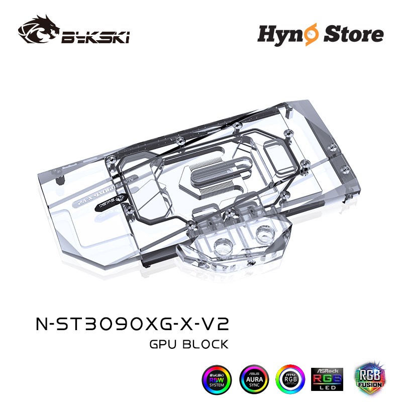 Block VGA Bykski N-ST3090XG-X-V2 cho card Zotac 3090 3080 Tản nhiệt nước custom - Hyno Store