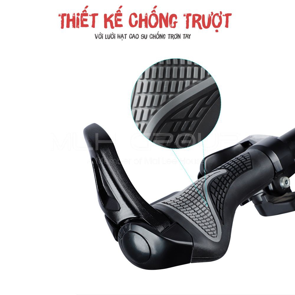 Bộ 2 Bọc Cầm Tay Lái Xe Đạp Cao Su Chống Trơn Trượt  Dễ Dàng Lắp Đặt Cho Xe Đạp Địa Hình MLH