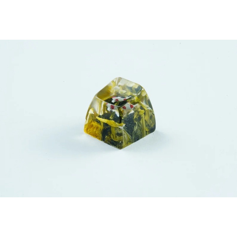 Nút bàn phím cơ Koi đen/vàng.Keycap resin.Keycap Arstian