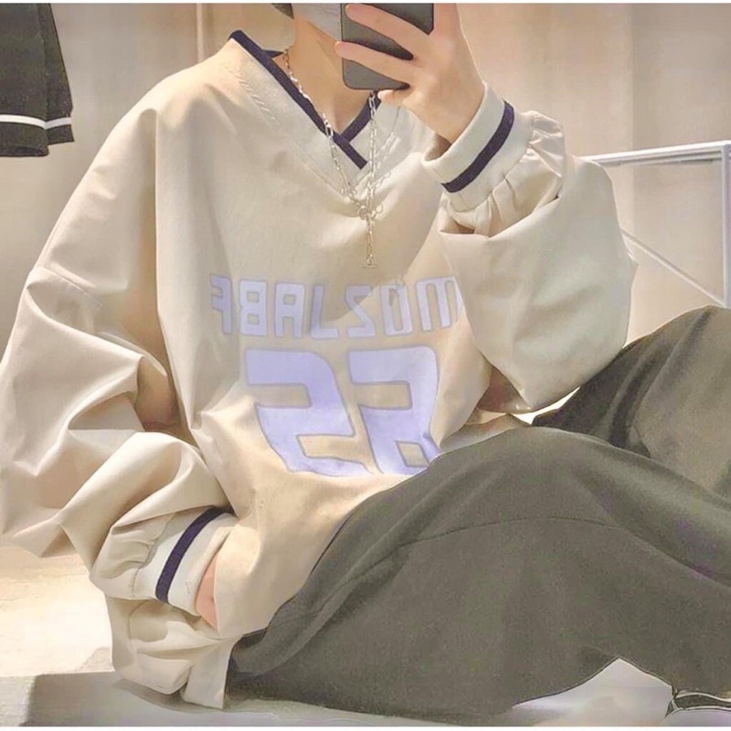 Áo Sweater 26 Nỉ Ngoại Cổ Tim 🌟 Áo Swt In 26 Tay Phồng Chất Đẹp Unisex | BigBuy360 - bigbuy360.vn