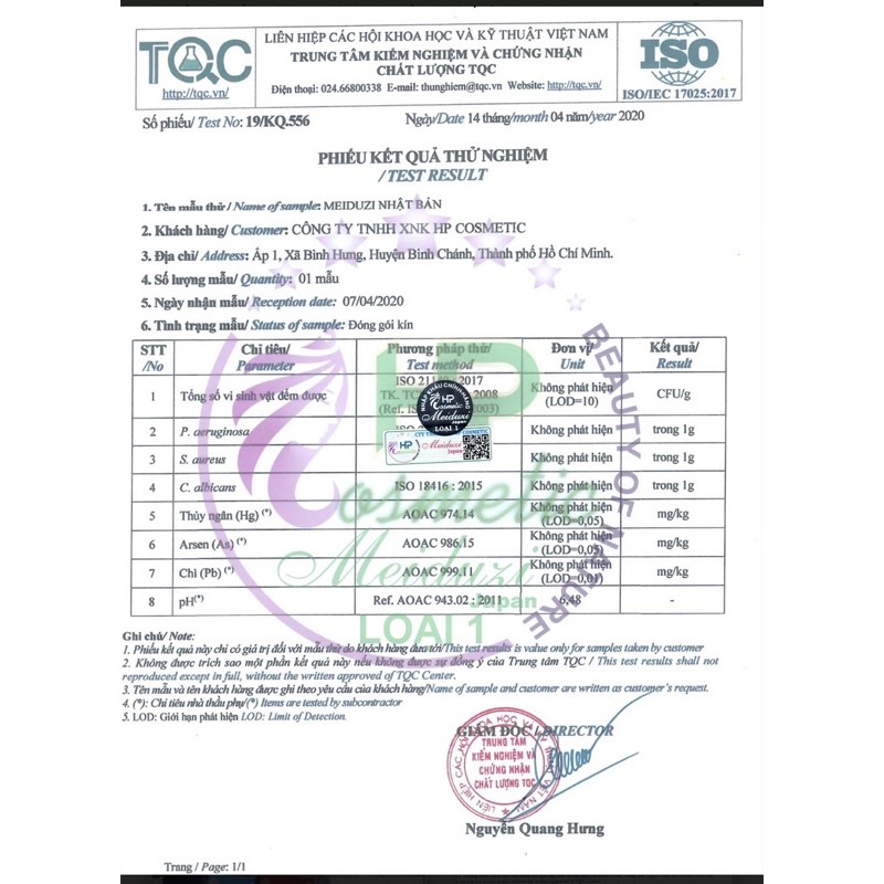 KEM MEIDUZI NHẬT CHÍNH HÃNG - CHECK CODE QR | BigBuy360 - bigbuy360.vn