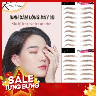 HOT Miếng dán xăm lông mày 6D - Tất tần tật 9 dáng mày hot nhất 2020 - KinaKino