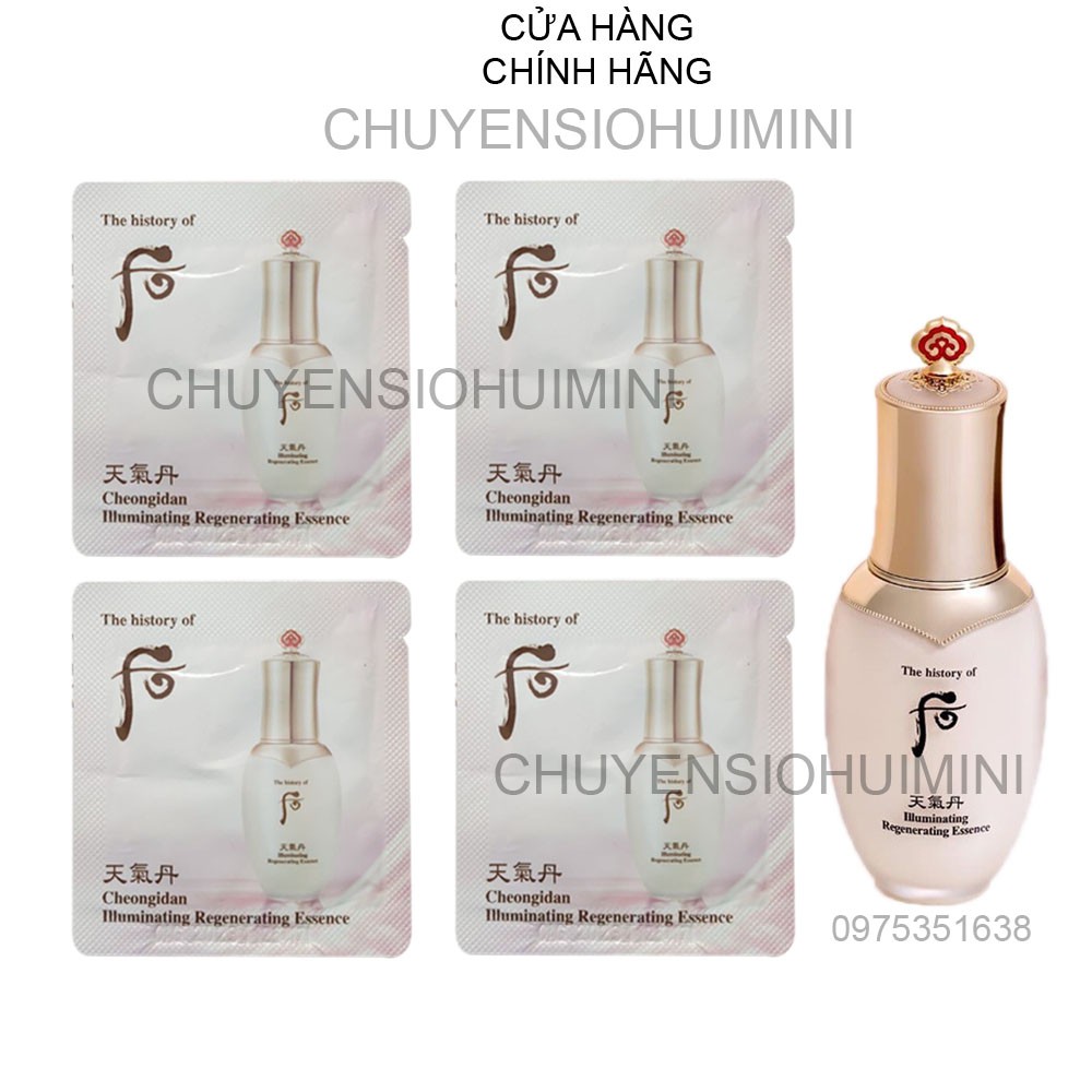 [Hot-mới] Gói tinh chất tái sinh dưỡng trắng mờ thâm nám thế hệ mới Whoo Cheongidan Illuminating Regenerating 1ml