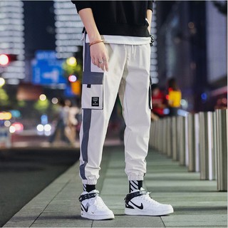 Quần jogger sọc xám cá tính thời trang thể thao - quần jogger kaki 2 cá tính