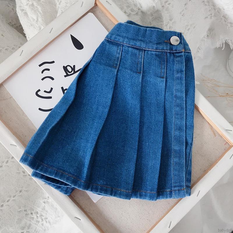 Chân Váy Jeans Thời Trang Cho Bé Gái