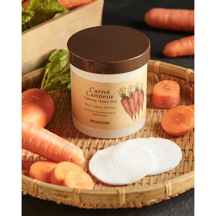 Pad dưỡng dịu da SKINFOOD Carrot Carotene Calming Water Pad