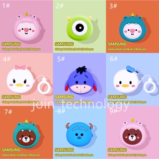 SAMSUNG Vỏ bảo vệ hộp sạc Tai nghe không dây Galaxy Buds Live/Buds Pro/Buds 2 bằng silicon mềm hình anime