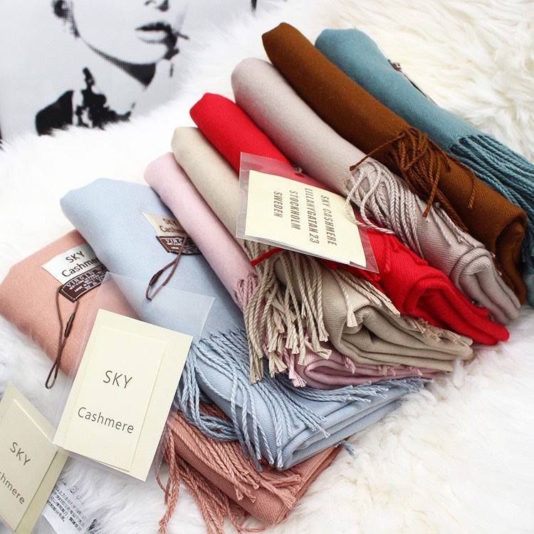 Khăn choàng cổ cashmere Cao Cấp ,khăn quàng cổ Sky Cashmere Chất Chuẩn Xịn