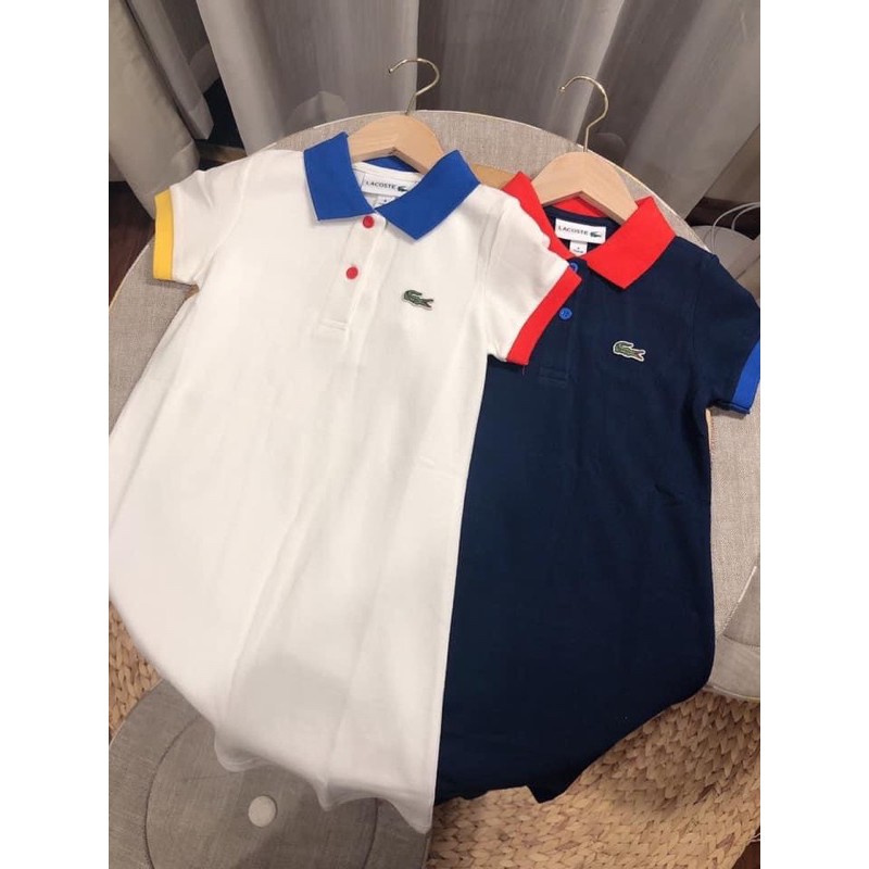 Váy polo cộc tay Lacoste 12-28kg (có ảnh thật)