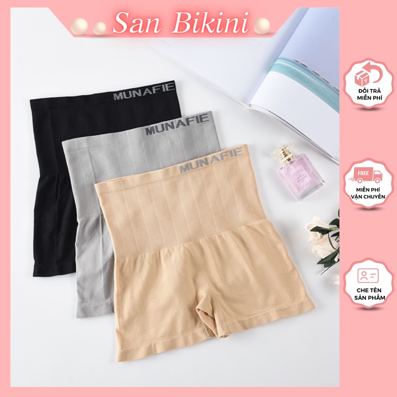 Quần mặc trong váy nữ cotton bigsize gen bụng ôm eo thon gọn San Bikini QG03