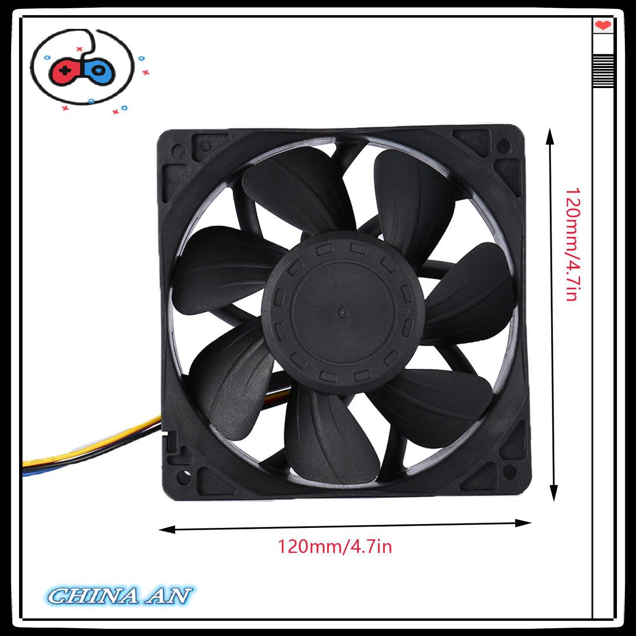 ⚡Hot sản phẩm/7500RPM DC12V 5.0A Brushless Miner Cooling Fan For Antminer Bitmain S7 S9