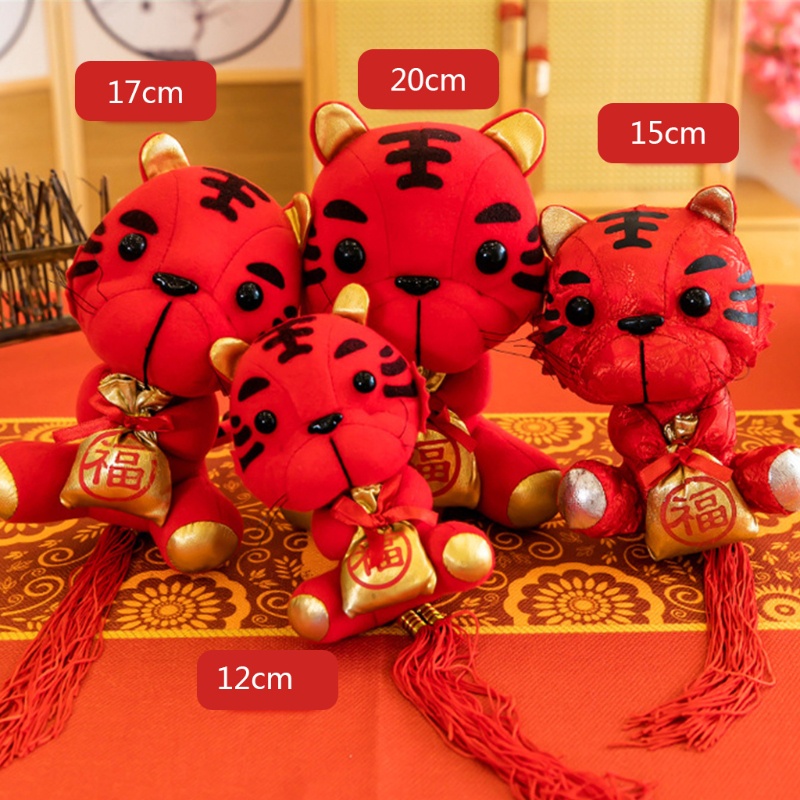 Thú Nhồi Bông Hình Con Hổ Phong Cách Trung Hoa Cho Năm Mới