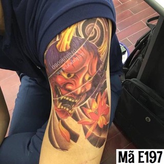 Hình xăm dán mặt quỷ - Mã E197