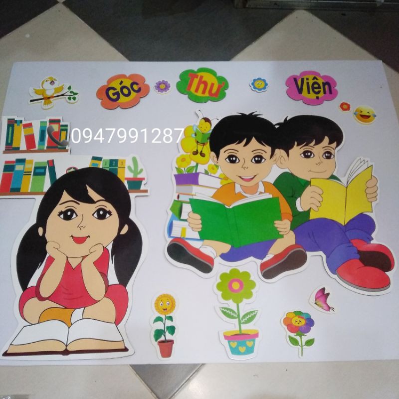 Combo tranh góc xốp trang trí