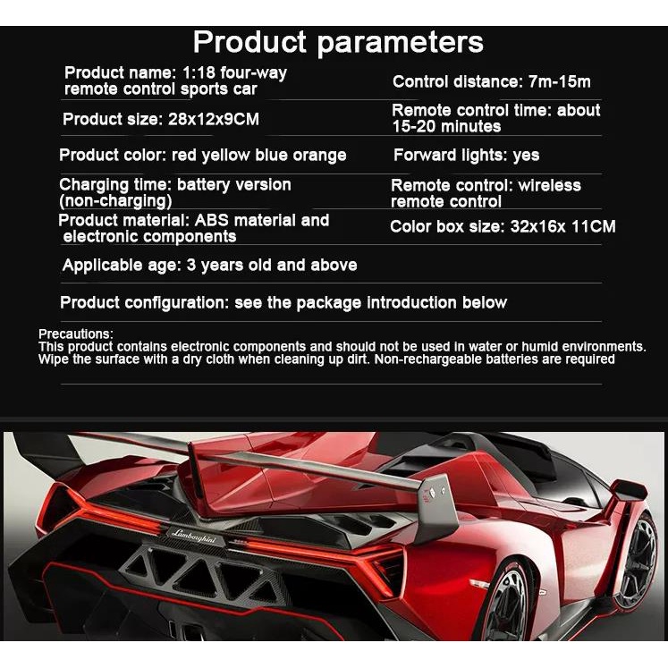 Mô Hình Xe Đua Điều Khiển Từ Xa 1: 16 Tốc Độ Cao Kèm Phụ Kiện