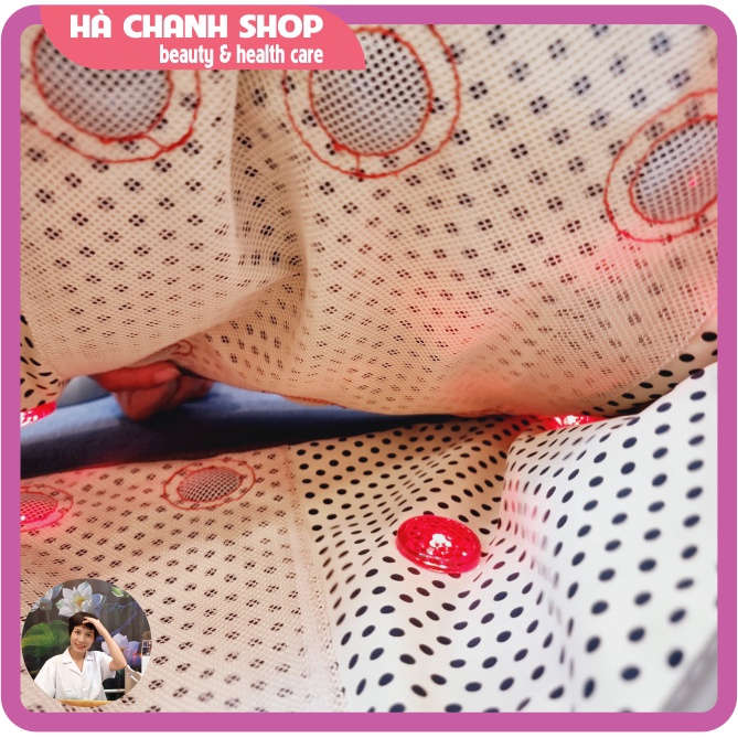 Đai Masssage Giảm Mỡ Bụng Đèn Photon Hồng Ngoại 6 Động Cơ Đai Giảm Béo Rung Quấn Nóng Máy Massage Bụng Mua Đai Tặng Dầu