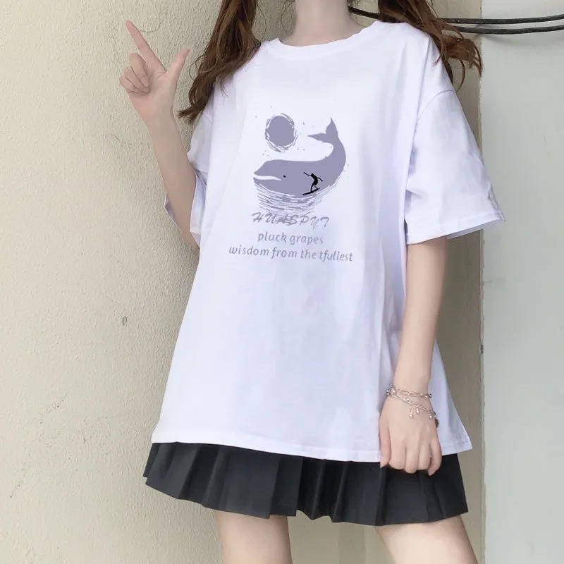 Áo Thun Tay Lỡ 100% Cotton Nam Nữ Form Rộng Unisex Ulzzang